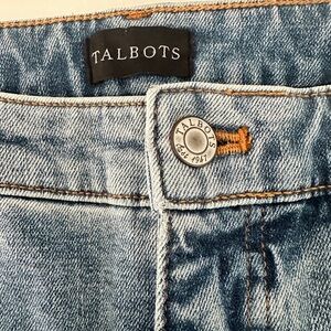 Talbots Jeans Womens Straight Leg Stretch light wash Denim 6